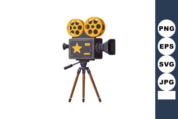 Download Vintage Film Camera with Star Symbol on - Vintage film Collection